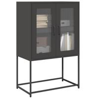 Hoge kast 68x39x107 cm staal zwart Hoge kast 68x39x107 cm staal zwart