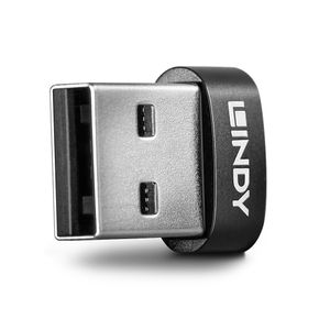 Lindy 41884 USB A USB C Zwart, Metallic kabeladapter/verloopstukje