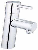 Grohe Concetto S-size Wastafelkraan 28 Mm. Met Ketting Chroom - thumbnail