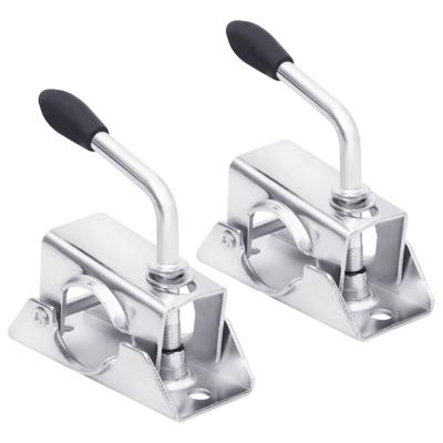 VidaXL Neuswielklemmen 2 st 13,5x6,5x14 cm gegalvaniseerd staal
