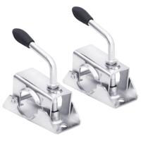 VidaXL Neuswielklemmen 2 st 13,5x6,5x14 cm gegalvaniseerd staal