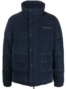 Billionaire veste en velours côtelé à patch logo - Bleu