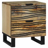 Nachtkastje met lade Bruin 40 x 33 x 46 cm massief mangohout