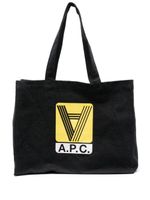 A.P.C. sac cabas Diane à logo imprimé - Noir