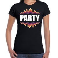 Party fun tekst t-shirt zwart voor dames 2XL  -