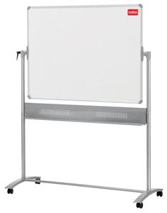 Nobo mobiel magnetisch whiteboard, kantelbaar, emaille, ft 120 x 90 cm