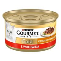GOURMET Gold Sauce Delight Rundvlees - nat kattenvoer - 85 g