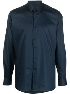 Karl Lagerfeld chemise en coton à manches longues - Bleu