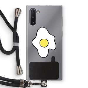 Spiegelei: Samsung Galaxy Note 10 Transparant Hoesje met koord
