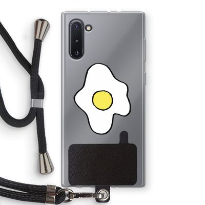 Spiegelei: Samsung Galaxy Note 10 Transparant Hoesje met koord