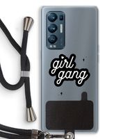 Girl Gang: Oppo Find X3 Neo Transparant Hoesje met koord