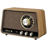 Sangean Premium Wooden Cabinet WR-101 Radio AM, FM Bluetooth, AUX, FM Walnoot - thumbnail