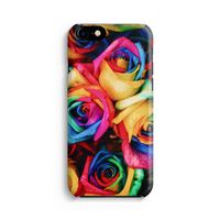 Neon bloemen: Volledig geprint iPhone SE 2020 Hoesje