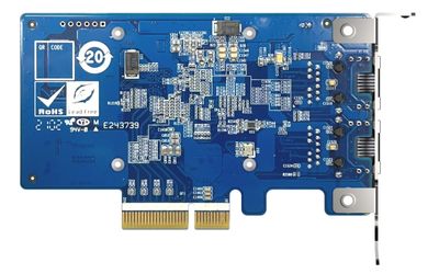 QXG-10G2T-X710 - Netwerkadapter - PCIe 3.0 x4 laag profiel - 10Gb Ethernet x 2 - voor QNAP QSW-1208-8C, QSW-M2108-2C