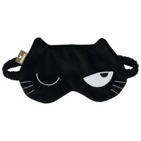 Moses slaapmasker Ed the Cat 19,5 x 12 cm polyester zwart - thumbnail