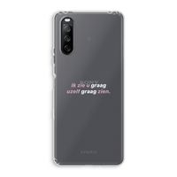 uzelf graag zien: Sony Xperia 10 III Transparant Hoesje