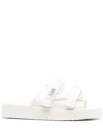 Suicoke MOTO-Po touch-strap slides - Blanc