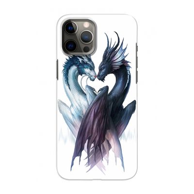 Yin Yang Dragons: Volledig geprint iPhone 12 Pro Hoesje
