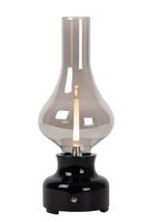 Lucide JASON - Oplaadbare Tafellamp - Accu/Batterij - LED Dimb. - 1x2W 3000K - 3 StepDim - Zwart - thumbnail