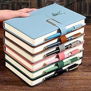 2023 Leer planner A5 5.8×8.3 inch Retro Leder Zachte omslag Draagbaar Klassiek Met penlus planner 200/416 Pagina's voor School Kantoor Reiziger Lightinthebox