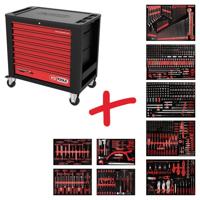 KS Tools 8209706 Werkplaatswagen Kleur (specifiek): Zwart, Rood