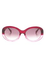 Kate Spade lunettes de soleil à monture ovale - Rouge