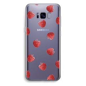 Framboosjes: Samsung Galaxy S8 Plus Transparant Hoesje