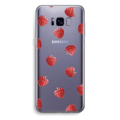 Framboosjes: Samsung Galaxy S8 Plus Transparant Hoesje