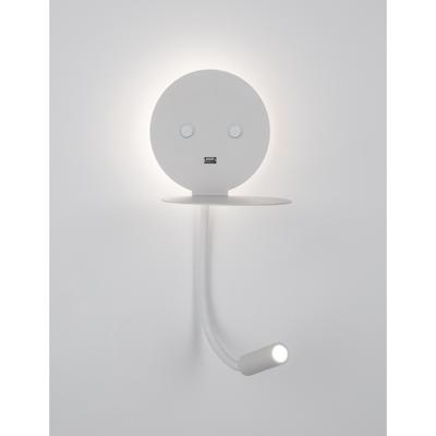 Lyora BedlampjeEclip wit met usb - 9173281
