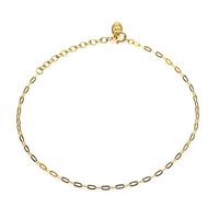 Karma Enkelbandje Oval Chain Goud - thumbnail