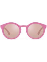 Dolce & Gabbana Eyewear lunettes de soleil Gamers à monture ronde - Rose - thumbnail