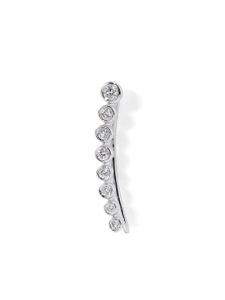 Roxanne First bijou d'oreille Crawler en or blanc 14ct orné de diamant