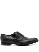 Emporio Armani chaussures lacées à effet peau de serpent - Noir