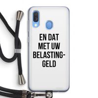 Belastinggeld: Samsung Galaxy A40 Transparant Hoesje met koord