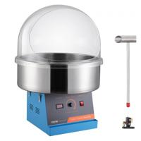 VEVOR elektrische suikerspinmachine, 1000W suikerspinmachine, commerciële suikerspinmachine met deksel, roestvrijstalen kom en suikerlepel, perfect voor familiebijeenkomsten, feesten (blauw)