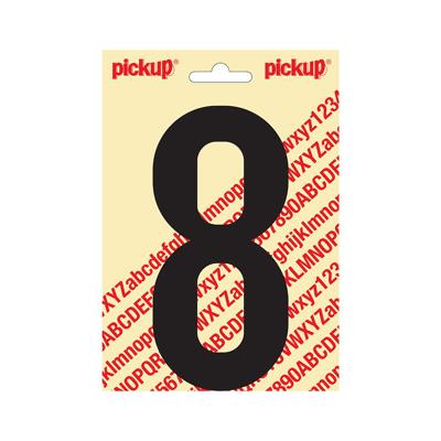 Plakcijfer Nobel 150mm zwart 8 Pickup - Pickup