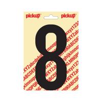Plakcijfer Nobel 150mm zwart 8 Pickup - Pickup