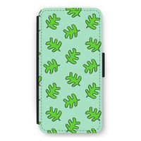 Groene blaadjes: iPhone 12 Pro Max Flip Hoesje