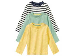 lupilu Baby t-shirts (74/80, Marine gestreept/groen/geel)