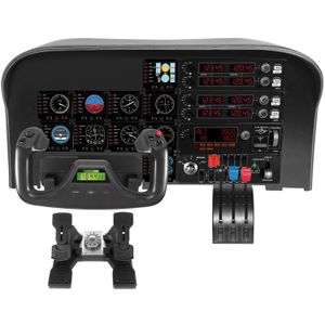 Logitech G Flight Rudder Pedals Zwart, Zilver USB 2.0 Vluchtsimulator Analoog/digitaal PC