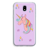Roze eenhoorn: Samsung Galaxy J5 (2017) Transparant Hoesje
