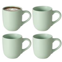 Koffiemokken Paris - 4x stuks - Keramiek - mintgroen - 300 ml - 8 x 10 cm Koffiemokken Paris - 4x stuks - Keramiek - mintgroen - 300 ml - 8 x 10 cm