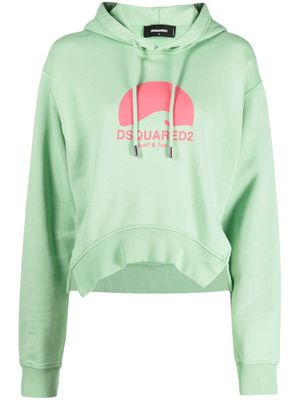DSQUARED2 hoodie à logo imprimé - Vert