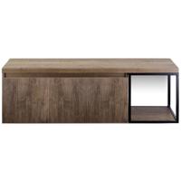 Frozen 3D Badmeubelset 140 cm - Greeplijst in Kleur - Zwart Frame - Wastafelbovenblad Charleston