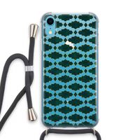 Moroccan tiles: iPhone XR Transparant Hoesje met koord
