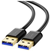 UGREEN 10370 USB-kabel USB 3.2 Gen1 USB-A stekker, USB-A stekker 1 m Zwart