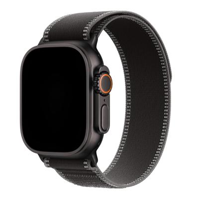 Apple Watch Bandje Trail - Nylon - Zwart Houtskool - Zwart - Apple Watch Bandje Trail - Nylon - Zwart Houtskool - Zwart -
