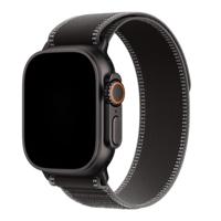 Apple Watch Bandje Trail - Nylon - Zwart Houtskool - Zwart -