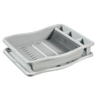 Curver afdruiprek op plateau 48x38x10.5 cm lichtgrijs Curver afdruiprek op plateau 48x38x10.5 cm lichtgrijs