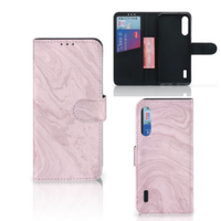 Xiaomi Mi A3 Bookcase Marble Pink - Origineel Cadeau Vriendin - thumbnail